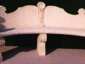 garden bench in Vicenza italian limestone