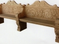 garden bench in Vicenza italian limestone