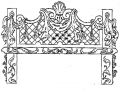 garden bench in Vicenza italian limestone